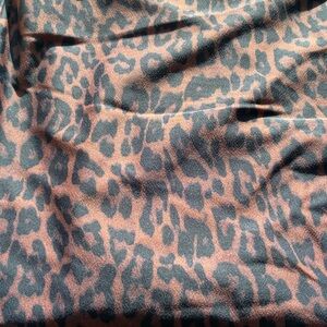 NWOT eco recycled fabric for sewing swimwear or athletic wear leopard print